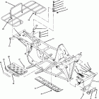 W888528 TRAIL BOSS 250 R/ES Frame assembly with racks