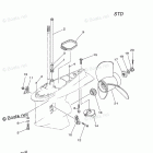 Z250TUR Lower Casing Drive 2 Z250