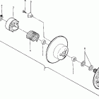 W877527 TRAIL BOSS Driven clutch assembly