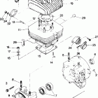 W878027 TRAIL BOSS 4X4 Crankcase and cylinder assembly