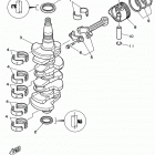 F50TLRV/F50TLHV/T50TLRV Коленчатый вал и Поршень
