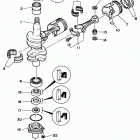 C40PLRU/C40MSHU/C40ELRU Коленчатый вал и Поршень