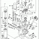 C60TLRU/C60ELRU Power trim tilt assembly