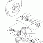 W867027 SCRAMBLER Front wheel assembly-trail boss