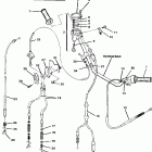 W867027 SCRAMBLER Hand control cable assembly