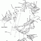 W867527 TRAIL BOSS Frame assembly with racks-scrambler