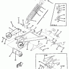 W867527 TRAIL BOSS Swing arm weldment and  rear shock assembly