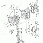 M8B Cylinder, Crankcase Assy