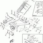 W857027 SCRAMBLER Swing arm weldment and rear shock assembly