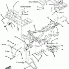 W857027 SCRAMBLER Frame assembly with racks-trail boss