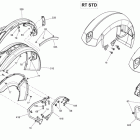 Spyder RT SE6 body and accessories front fender