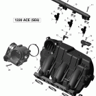 Spyder RT SE6 Коллектор воздухозаборника и корпус дросселя