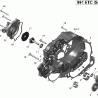 Spyder RS_RSS SM5 01- clutch cover and water pump
