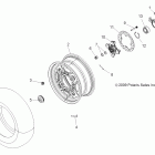 SPORTSMAN EPS 550 - A12ZN5EAH/EAL/EAM/EAO/EAT Wheels, front and hub