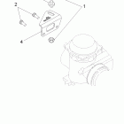 SCRAMBLER 500 4X4 - A10NG50AA Engine, carburetor bracket