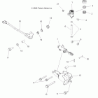 SPORTSMAN X2 550 INTL - A12TN55FA Brakes, brake pedal and master cylinder