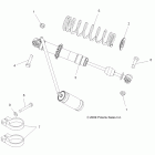 SCRAMBLER 500 4X4 INTL - A12NG50FA Задний аммортизатор 1