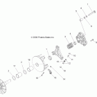 SPORTSMAN 800 EFI - A11MH76AX/AZ Drive train, primary clutch (built 11 / 12 / 10 and befo...