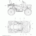SPORTSMAN TOURING 500 HO INTL - A10DH50FX Наклейки