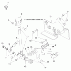 SCRAMBLER 500 4X4 INTL - A12NG50FA Педаль тормоза и задний торм.цилиндр