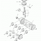 YZFR1 YZFR1EGY/YZFR1EL/YZFR1ECR/YZFR1ECGY/YZFR1ECL/YZFR1ER Коленчатый вал и Поршень