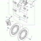 YZFR6 YZFR6ECGY/YZFR6ECL/YZFR6EGY/YZFR6ECR/YZFR6EL/YZFR6ER Передний тормозной суппорт