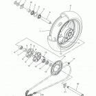 YZFR1 YZFR1EGY/YZFR1EL/YZFR1ECR/YZFR1ECGY/YZFR1ECL/YZFR1ER Заднее колесо