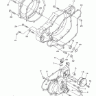 WR450F WR450FE Крышка картера двигателя