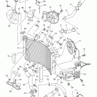 YZF-R6 YZFR6DCR/YZFR6DL/YZFR6DG/YZFR6DCL/YZFR6DR/YZFR6DCG Радиатор и Патрубки