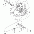 YZ250 YZ250E2 Заднее колесо