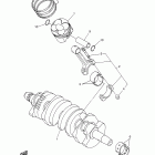YZF-R6 YZFR6DCR/YZFR6DL/YZFR6DG/YZFR6DCL/YZFR6DR/YZFR6DCG Коленчатый вал и Поршень