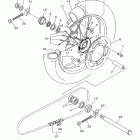 YZ450F YZ450FDW/YZ450FDL Заднее колесо