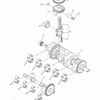 YZF-R1 YZFR1DR/YZFR1DCR/YZFR1DCL/YZFR1DCG/YZFR1DL/YZFR1DG Коленчатый вал и Поршень