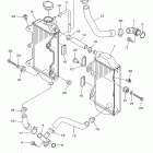 YZ450F YZ450FDW/YZ450FDL Радиатор и Патрубки
