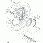 XT250 XT250DC/XT250D Заднее колесо