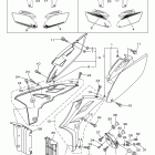 YZ250F YZ250FDW/YZ250FDL Боковые обтекатели , масляный бочек