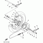 YZ85 YZ85E Заднее колесо