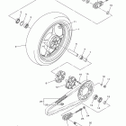 YZF-R6 YZFR6DCR/YZFR6DL/YZFR6DG/YZFR6DCL/YZFR6DR/YZFR6DCG Заднее колесо