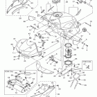 YZF-R6 YZFR6DCR/YZFR6DL/YZFR6DG/YZFR6DCL/YZFR6DR/YZFR6DCG Топливный бак