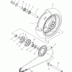 YZF-R1 YZFR1DR/YZFR1DCR/YZFR1DCL/YZFR1DCG/YZFR1DL/YZFR1DG Заднее колесо