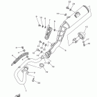 TW200 TW200D1/TW200D1C Выхлопная система