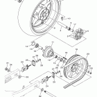 STRYKER XVS13CDW/XVS13CDCW Заднее колесо