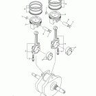 V STAR 950 TOURER XVS95CTEB/XVS95CTECB Коленчатый вал и Поршень