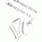 FZ1 FZS10E/FZS10EC Цепь механизма газораспределения
