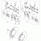 V STAR 1300 TOURER XVS13CTECB/XVS13CTEB Передний тормозной суппорт
