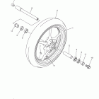 YZF-R6 YZFR6DCR/YZFR6DL/YZFR6DG/YZFR6DCL/YZFR6DR/YZFR6DCG Переднее колесо