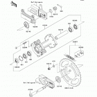 KX85 (KX85-CEF) Задняя ступица колеса