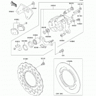 KX85 (KX85-CEF) Задний тормоз