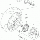 GSX1300R,A Rear wheel (gsx1300ral4 e03)