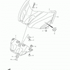 GSX-R1000 Fuel tank front cover (gsx-r1000l3 e03)
